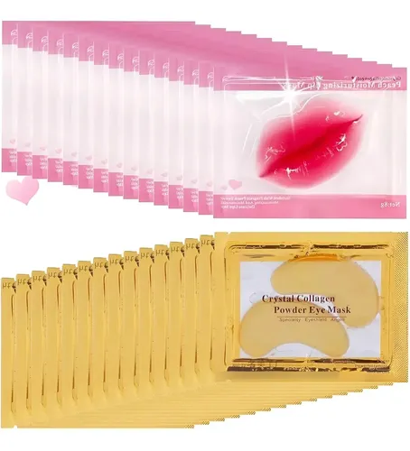 20 Mascarillas Parches Para Labios Colageno Y Ojeras