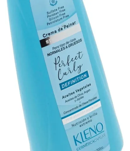Crema De Peinar Perfect Curly Kleno Rulos Hidratante X 200