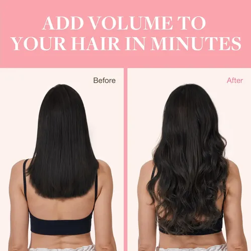 Extensiones De Cabello Natural Negro,120g, 7unid