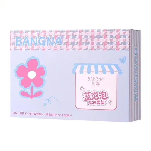 Set Esponjas De Maquillaje Bangna Burbuja Azul, Húmedaseca