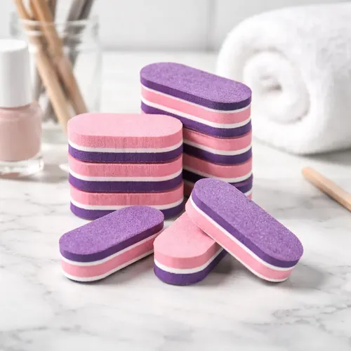 Mini Lima Sponge X3 100/180 Para Uñas Manicuria Pedicuria