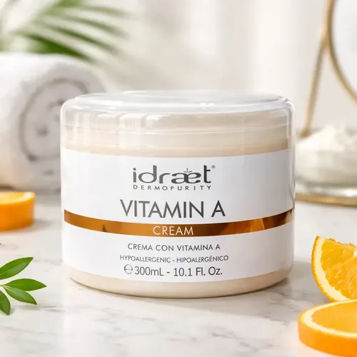 Idraet Vitamin A cream Crema con Vitamina A Hipoalergenico 300ml