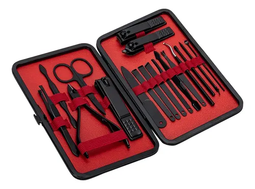 Set Manicura Pedicura Estuche 18 Piezas Alicate Tijera