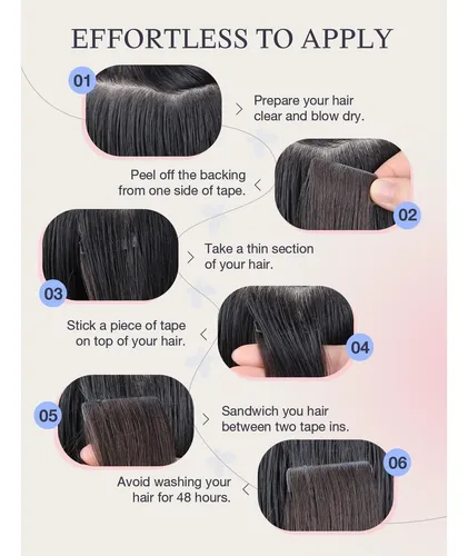 Extensiones De Cabello Virgen Doores 18′ Invisi Edge Con