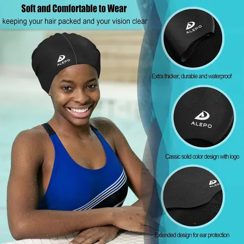 Gorro De Baño Extra Grande Alepo Para Mujer Y Hombre, Silico