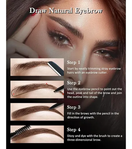 Set De Lápices De Cejas Waterproof Marca Desconocida 12