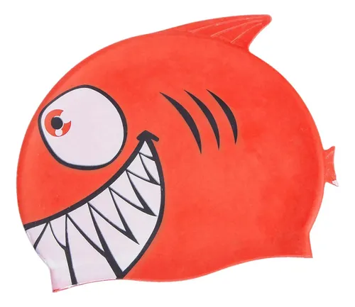 Gorro De Baño Protector, Suave, Para Niños, Corto Y Rojo
