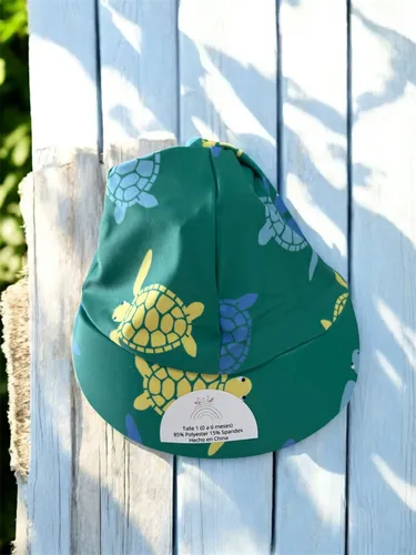 Traje De Baño Bebé Remera, Short Y Gorro