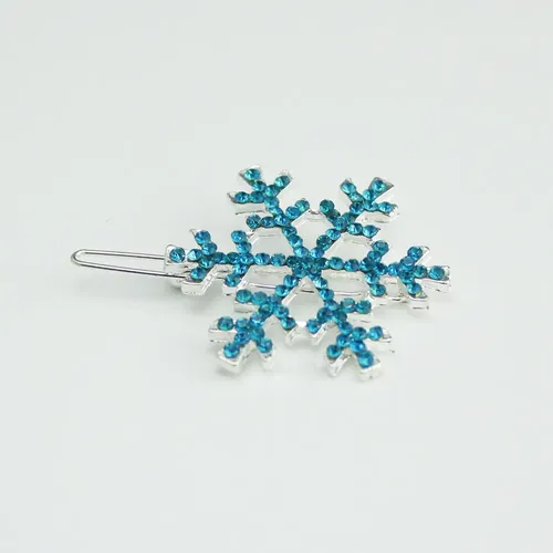 6 Piezas Horquillas De Cristal Y Broche Plateado Para Novia Silver And Blue