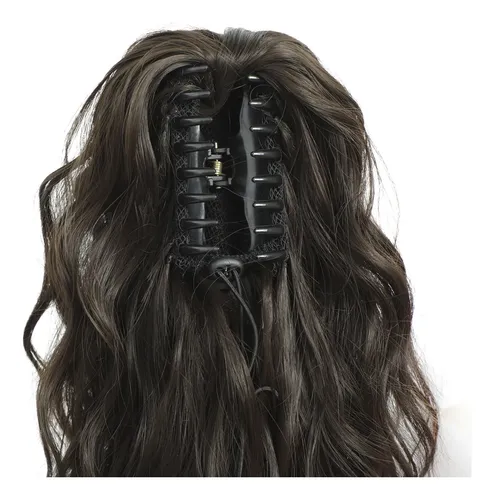 Extensiones De Cabello De 18 Pulgadas Con Pinza Para Coleta