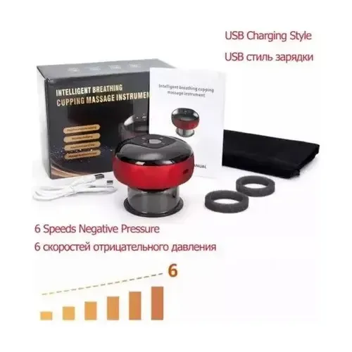 Masajeador Eléctrico Gua Sha Con Usb Ventosa China Cupping