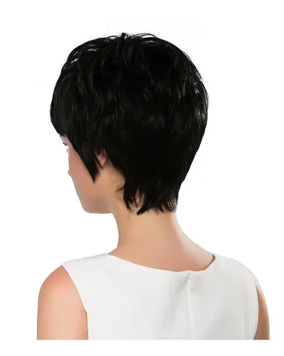 Peluca De Cabello Humano Real Natural Peluca Recta En Capas