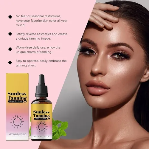 Gotas De Bronceado Sin Sol Orales Hidratante Nutritivo 3pcs