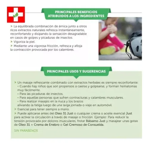 Bálsamo De Árnica Swiss Just Presentación A Elección