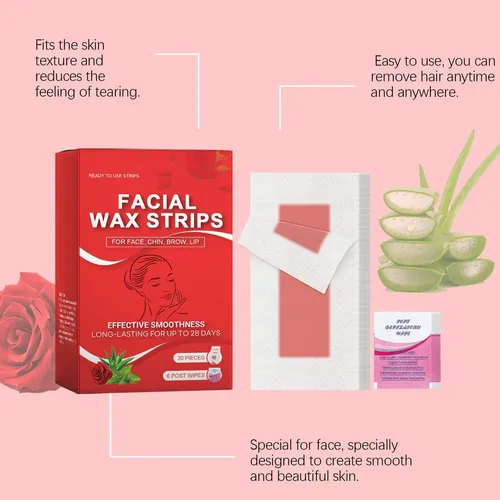 Tiras De Cera Para Cara Cera Depilatoria Depilación Facial