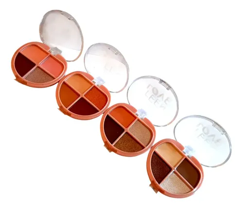 Paleta De Sombras Pink 21 Teen Love Corazón 4 Colores Nude Paleta 4