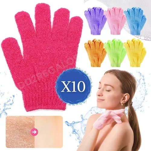 Guante Exfoliante Manopla Piel Para Spa Corporal/facial X10