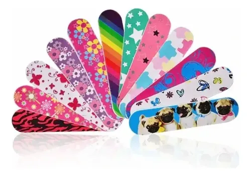 Lima Mini Decoradas X 50 Estampadas Color Souvenir Spa Nena