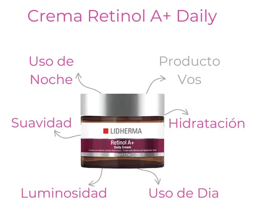 Rutina Skincare Piel Mixta Antiage Retinol Lidherma