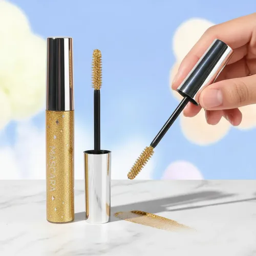 Mascara Glitter Colores Brillo Pestañas Largas Fiesta 6g
