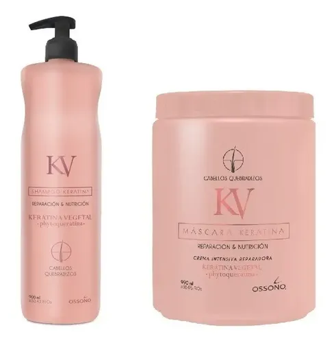 Combo Mascara De Keratina 1kg + Shampoo De Keratina 900 Ml