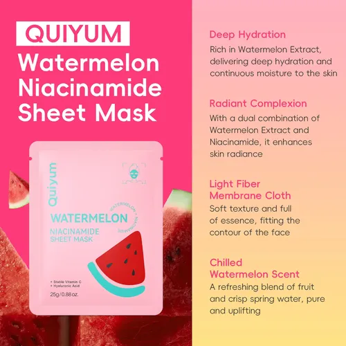 Set De Mascarillas Hidratantes Quiyum 25pcs Para Mujer