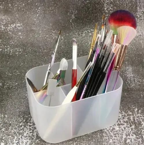 Porta Pinceles Limas Lápices Organizador 6 Divisiones Uñas