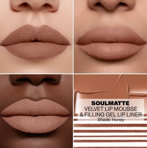 Morphe Soulmatte Lip Velvet Honey Tono Marron Labial