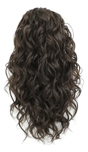 Extensiones De Cabello Rizado Para Coleta De 12 Pulgadas Con
