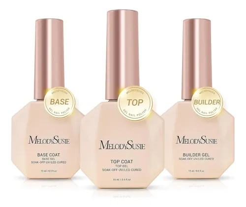 Set De Gel De Uñas Melodysusie 3 Pzas 15ml
