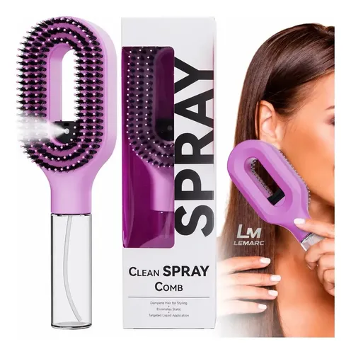 Cepillo Spray Antifrizz Masajeador Desenredante Rizos