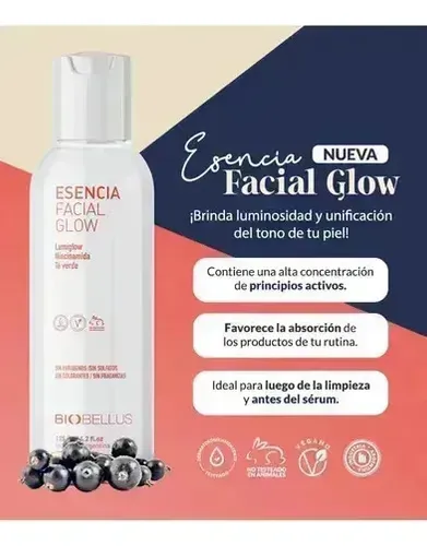 Biobellus Esencia Facial Glow 125 Ml Todo Tipo De Piel Día/noche
