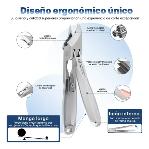 Cortauñas Oblicuo Profesional Cherimoya Para Uñas Encarnadas