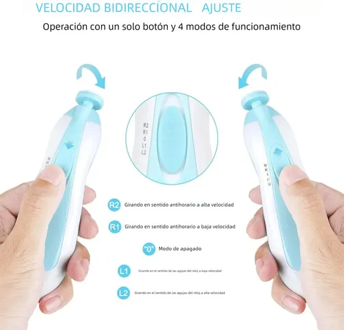 Electric Nail File Drill For Baby No Sharp Claws Hurt, 6 In