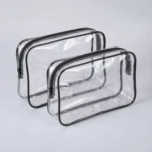 Neceser Transparente Organizador Cosméticos Resistente Al Ag