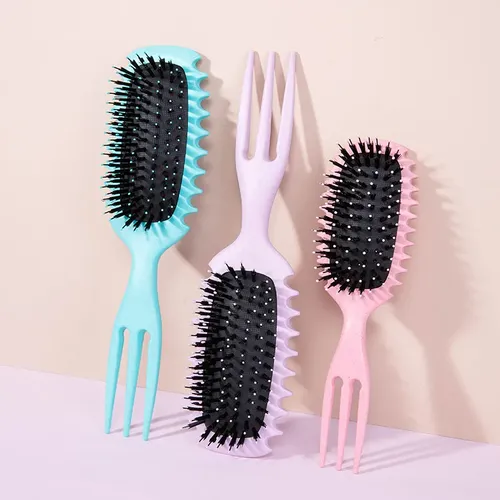 Cepillo As Show Para Cabello Rizado Candy, 1 Unidad Purple-l