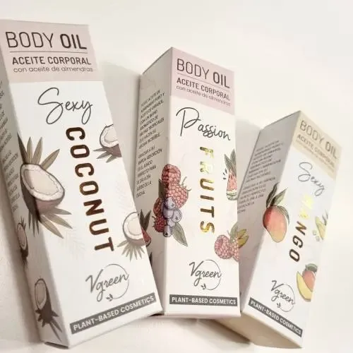 Vgreen Body Oil Coconut Almendra Aceite Corporal Y Ducha Fw Coco