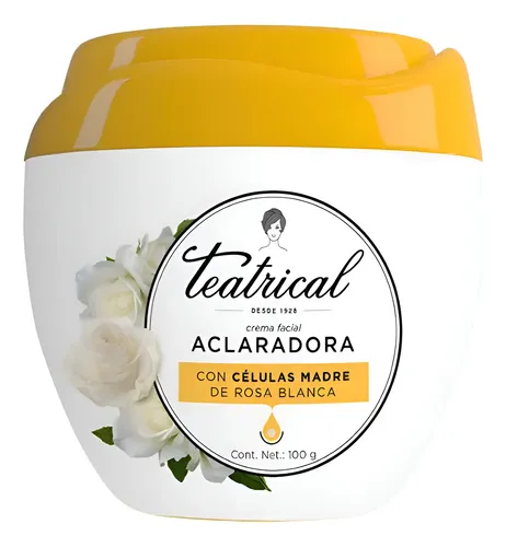 Crema Facial Aclaradora Teatrical X 100 G