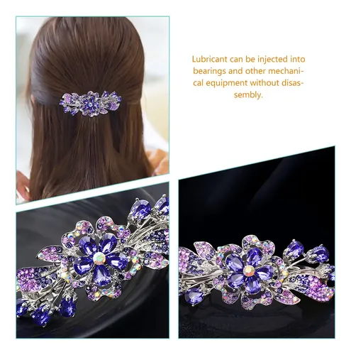 2 Broches Pelo Diamantes Imitación