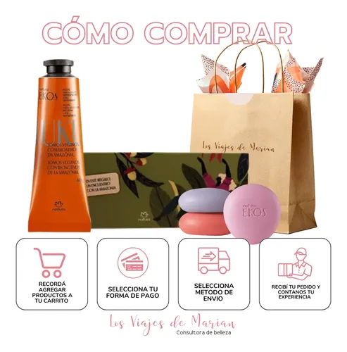 Kit Regalo Caja De Jabones + Crema Manos Ekos Natura – Lvdm