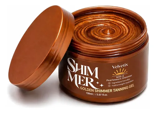 Autobronceador Velvetix Gel Brillo Dorado 150ml
