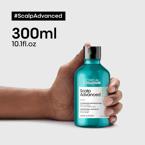 Shampoo Limpieza Profunda Cabello Graso Scalp Loreal 300ml