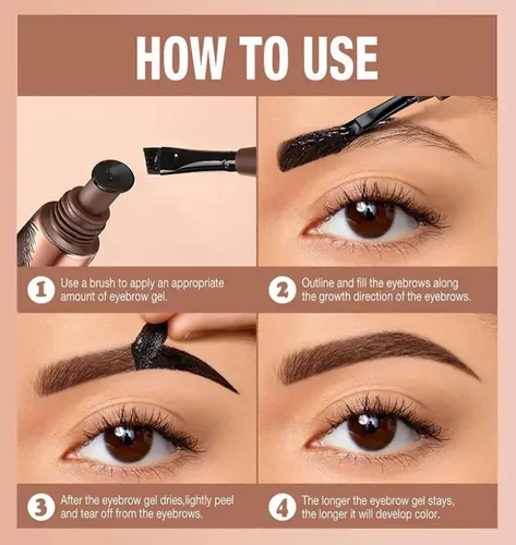 Gel Para Cejas Impermeable Y Duradero Durante 24 Horas