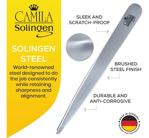 Pinza Profesional Acero Inoxidable Precisión Para Cejas