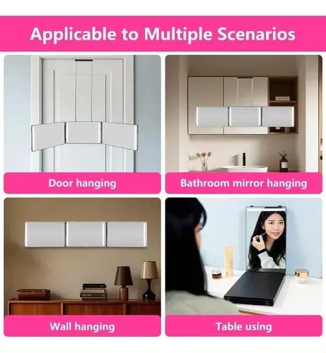 Espejo De Maquillaje Con Iluminación Led, Portátil, 360°
