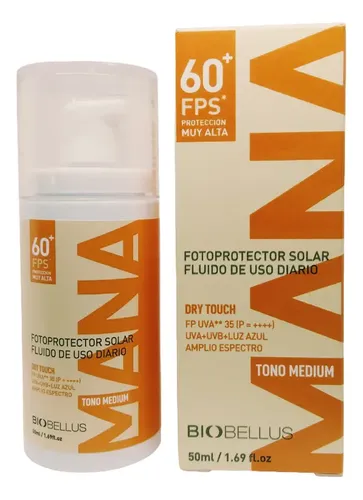 Biobellus Fotoprotector Solar Facial Diario Con Tono Fps 60