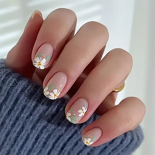 Xw. Aflorish- Cuadrado Corto Floral Fresco Pequeño