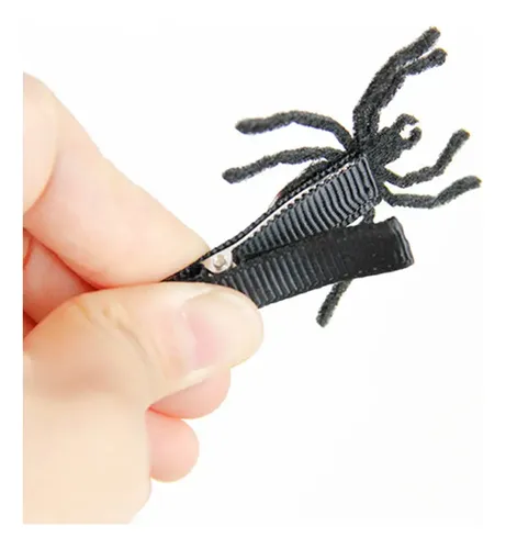 Pinza De Pelo Gótica Con Forma De Araña Negra For Niña, Con