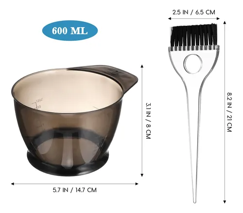 Cepillo Y Bowl Para Tinte De Cabello Profesional Salón