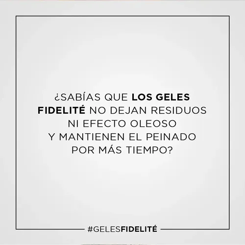 Fidelité Gel Suave Fijación Natural Efecto Húmedo (230ml)